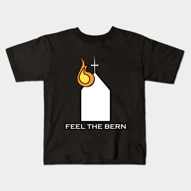 Feel The Bern Black Metal Kids T-Shirt by OsloBlack